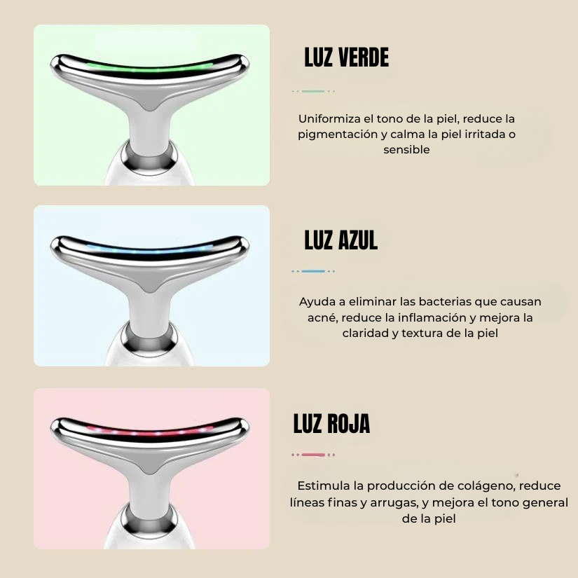 Bella Vibes™ Tonificador & Rejuvenecedor de rostro 3 en 1