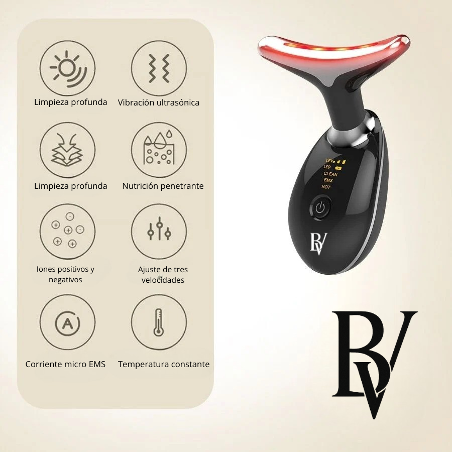 Bella Vibes™ Tonificador & Rejuvenecedor de rostro 3 en 1